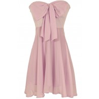 Oversized Bow Chiffon Dress in Lavender